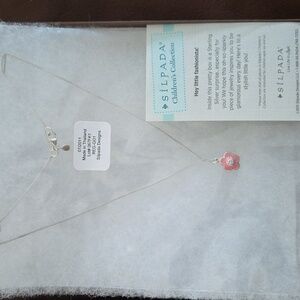 Children's Silpada Pink Flower Pendant Necklace